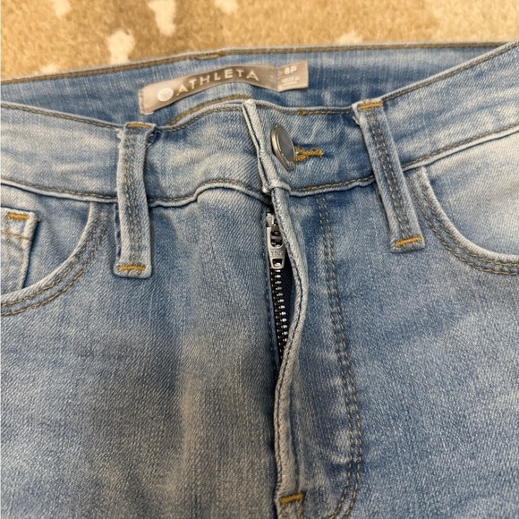 Athleta Sculptek light wash jeans women’s size 8P - Picture 5 of 9
